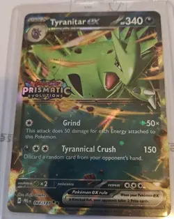 Tyranitar ex #064 NM Double Rare Stamped Promo Prismatic Evolution Pokemon TCG - Image 1