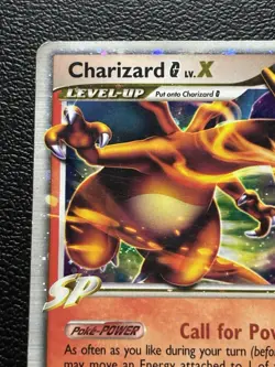 2009 Pokemon Charizard G LV.X #DP45 Diamond and Pearl Black Star Promo Holo MP - Image 3