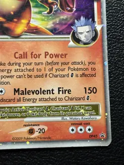 2009 Pokemon Charizard G LV.X #DP45 Diamond and Pearl Black Star Promo Holo MP - Image 5