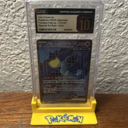 Iron Crown Ex SAR 214/187 Terastal Festival Sv8a Pokemon JPN CGC Pristine 10! - Image 1