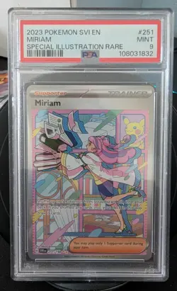 2023 POKEMON SVI EN-SCARLET & VIOLET SPECIAL ILLUSTRATION RARE #251 MIRIAM PSA 9 - Image 1