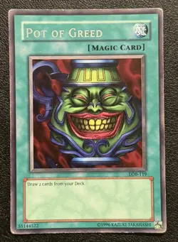 Pot of Greed LOB-119 The Legend of Blue Eyes White Dragon Unlimited - MP - Image 1