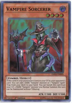 Yugioh - Vampire Sorcerer DASA-EN049 1st Edition - Dark Saviors - Image 1