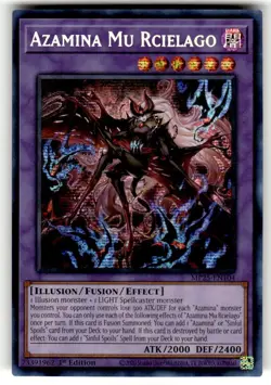 Yugioh Azamina Mu Rcielago MP25-EN104 2025 1st Edition Prismatic Secret Rare NM - Image 1