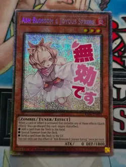 Yugioh - Ash Blossom & Joyous Spring RA05-EN091 Starlight Rare Near Mint In Hand - Image 1