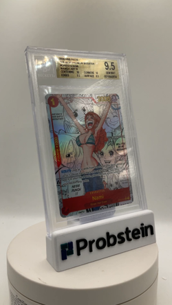2024 One Piece The Best Premium Booster #OP01016 Nami Manga BGS 9.5 GEM MINT - Image 2