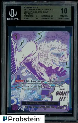 2025 One Piece PRB02 Alternate Art #078 Gum-Gum Giant Luffy BGS 10 PRISTINE - Image 1