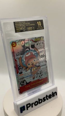 2024 One Piece Memorial Coll EB01006 Tony Tony Chopper Manga BGS 10 BLACK LABEL - Image 2