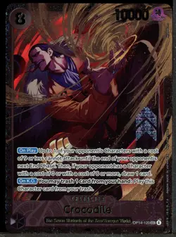 2026 One Piece Regional Championship OP14-120 Crocodile Prize Card - Image 1