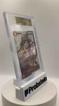 2025 One Piece Promos ST21014 Monkey D Luffy 3rd Anniversary Treasure Cmp BGS 10 - Image 2