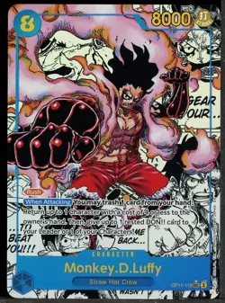 2025 One Piece Fist of Divine Speed OP11 #118 Monkey D. Luffy Manga SEC - Image 1