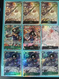 One Piece TCG OP15 Brook & Nami Master Core - 3x Alt Art (Leader/SR) + Playsets - Image 1