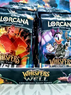 NEW SEALED Disney Lorcana TCG Whispers In The Well English 20x Booster Packs - Image 1