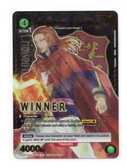 Fuegoleon Vermillion Winner Foil Black Clover Union Arena Promo BCV-1-039 NM - Image 1