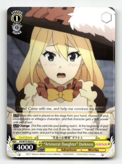 Weiss "Aristocrat Daughter" Darkness (C) - KONOSUBA -God’s blessing on this wond - Image 1