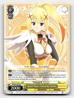 Weiss "Special Talent is Fantasizing" Darkness (U) - KONOSUBA -God’s blessing on - Image 1