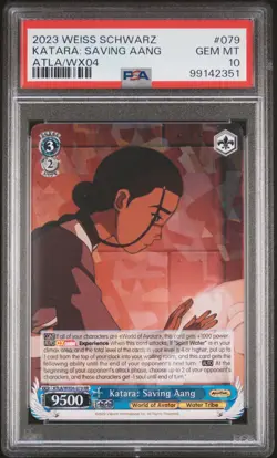 PSA 10 - 2023 WEISS AVATAR THE LAST AIRBENDER 079 KATARA: SAVING AANG | POP 2 - Image 1