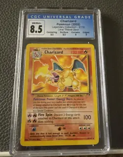 CGC 8.5 Charizard 2002 Legendary Collection 3/110 Lava Deck Pokemon Card 🔥 - Image 1