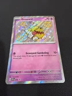Greavard 070 Scarlet & Violet Baby Shiny Promo Card Holo Pokemon TCG Near Mint - Image 1