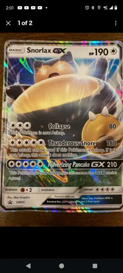 Snorlax GX SM05 Black Star Promo JUMBO Oversized Pokemon Card Near Mint - Image 1