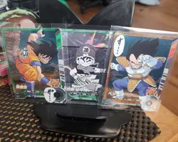 Bandai Dragon Ball Super Divers cards APT-005,013 SR Son Goku&Vegeta Manga promo - Image 1