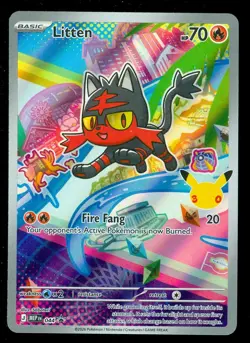 Pokemon LITTEN MEP 044 Ascended Heroes - 1st Partner FULL ART PROMO - Card A - Image 1