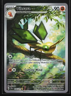 Pokemon Vibrava 206/191 Surging Sparks Illustration Rare Full Art Holo NM - Image 1