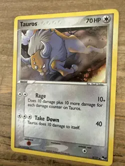 Tauros 5/17 Pop Series 2 Promo Pokemon TCG Card Holo Foil Rare HOLO BLEED MP - Image 2