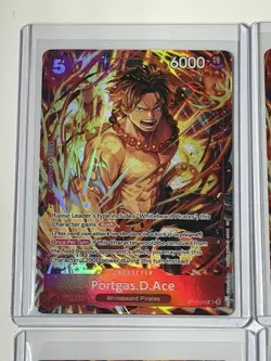 Portgas.D.Ace ST15-005 Illustration Box Vol. 5 Promo 4 Card Play Set Lot - Image 2