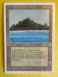 Magic the Gathering MTG Tropical Island Card Revised Edition Dual Land - Image 1