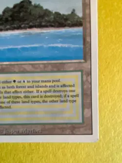 Magic the Gathering MTG Tropical Island Card Revised Edition Dual Land - Image 4
