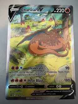 Pokemon Charizard V Full Art Promo Holo SWSH260 Sword & Shield 220 HP Card - Image 3