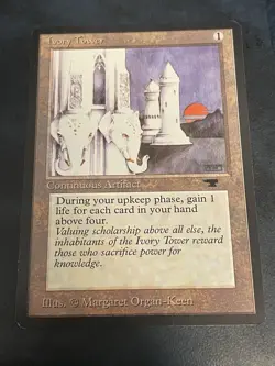 Ivory Tower Antiquities MTG Magic the Gathering Card LP - Image 1