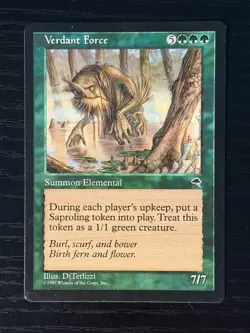 MTG Magic the Gathering Tempest Verdant Force - Near Mint Vintage - Image 1