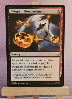 MTG: Pumpkin Bombardment 0139 - Marvel's Spider-Man - NM Condition - Image 1