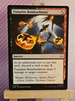 MTG: Pumpkin Bombardment 0139 - Marvel's Spider-Man - NM Condition - Image 3