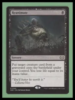 1 x Reanimate - Commander: Duskmourn: House of Horror - NM-Mint - MTG - Image 1
