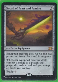 MTG Sword of Feast and Famine Mythic from The List 296/332 NM - Image 1