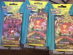 2 Pack Blister Darkness Ablaze Sun and Moon Pokemon - Image 1
