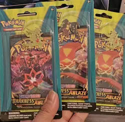2 Pack Blister Darkness Ablaze Sun and Moon Pokemon - Image 2