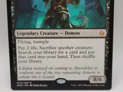 Razaketh, the Foulblooded HOU MTG Mythic Demon EDH Tutor Lightly Played LP - Image 3