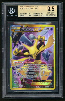 2016 Pokemon Alakazam EX SR XY Fates Collide BGS 9.5 - Image 1