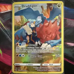 Pokemon TCG Brilliant Stars Druddigon Ultra Rare Holo TG09/TG30 NM/LP - Image 1