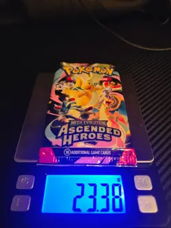 23.38g HEAVY Pokemon Ascended Heroes Booster Pack Sealed - Possible God Pack! - Image 1