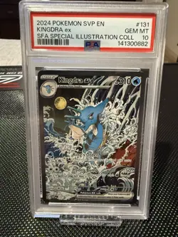 2024 POKEMON SVP PROMO SPECIAL ILLUSTRATION COLLECTION #131 KINGDRA EX PSA 10 - Image 1