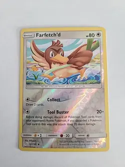 Pokemon 2019 Team Up Farfetch'd 127/181 Reverse Holofoil NM - Image 1