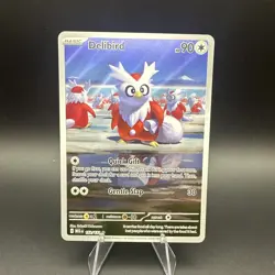 Delibird Full Art Illustration Rare Holo 152/132 Mega Evolution Pokemon TCG - Image 1