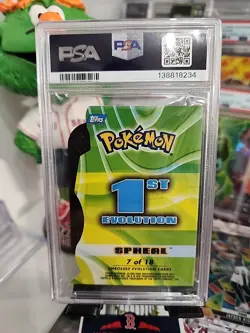 Spheal Pokemon Topps Advanced Challenge Die Cut 2004 PSA 8 POP #7 NM-MT - Image 2