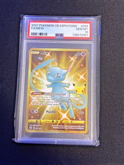 Pokemon PSA 10 Mew (Secret) Celebrations 025 Holo Secret Rare Gold No. 138570351 - Image 2