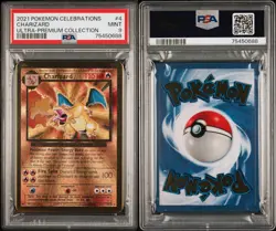 2021 POKEMON CELEBRATIONS ULTRA PREMIUM METAL COLLECTION - #4 CHARIZARD - PSA 9 - Image 3